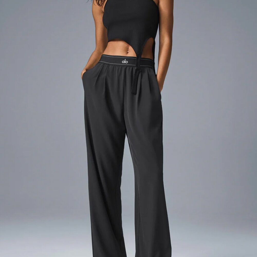 ALO Yoga Suit Up Trouser / Black / S New